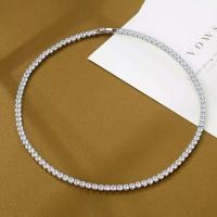 ราคา สร้อยคอเพชรCz 3mm. A+ แถมต่างหูเพชรCz (12579710289)