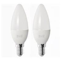 ราคา SOLHETTA ซูเฮตต้า หลอดไฟ LED E14 470 ลูกค้าเมน, หลอดจำปา/แก้วฝ้า (26522037491)