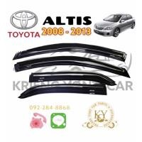 ราคา กันสาด/คิ้วกันสาด โตโยต้า อัลติส 2008 - 2013 สีดำ TOYOTA ALTIS 2008 - 2013 สีดำ (19509890649)