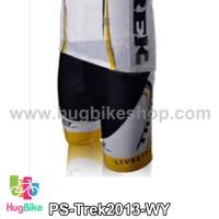 ราคา กางเกงจักรยานขาสั้นทีม Trek 13 สีดำขาวเหลือง (3826749883)