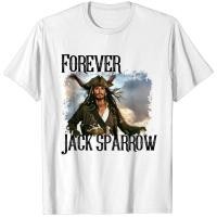 ราคา เสื้อ Forever Captain Jack Sparrow เสื้อยืด Pirates Of The Caribbean สําหรับผู้ชาย (54808786141)