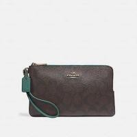 ราคา Coach f16109 คล้องมือ 2 ซิป ไซด์ l (2271021830)