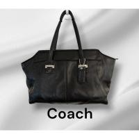 ราคา *ของแท้* กระเป๋าโค้ช สีดำ COACH ใส่เอกสาร Notebook ได้ Taylor Leather Alexis Carryall Tote Shopper Black (25325749366)