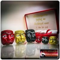 ราคา หน้ากากพรานบุญ ชุดกรรมการ อาจารย์มโนราห์สมบูรณ์ เทพศรศิลป์ วัดท่าม่วง จ.นครศรีธรรมราช (19768431897)
