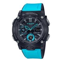 ราคา Casio G-Shock นาฬิกาข้อมือผู้ชาย สายเรซิ่น รุ่น GA-2000-1A2 (CMG) - สีดำ-ฟ้า (2028841587)