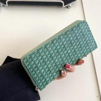ราคา HIJAU กระเป๋าสตางค์ยาวผู้หญิง PREMIUM ZIPPER หนังสีเขียว DANCERE WA743G3 LAST KOREAN GIRLS BRANDED COIN MONEY CARD SIMPLE แฟชั่นน่ารัก (27787931491)