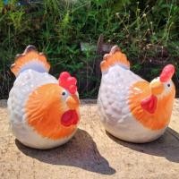 ราคา ตุ๊กตาแต่งสวนตัวใหญ่ ไก่เซรามิค ไก่แจ้ (คู่) สีขาวส้ม ตุ๊กตาเซรามิคแต่งสวน ตุ๊กตาจัดสวนหย่อม 7*9นิ้ว (27301142951)