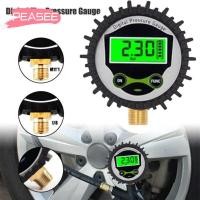 ราคา [PEASEE] เครื่องวัดความดันลมยางแบบดิจิตอล, เครื่องทดสอบ LED แบ็คไลท์ LCD Tyre, 250 PSI 1/8NPT 1/4 Air PSI Meter Car (41703402862)