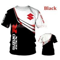 ราคา เสื้อยืดแขนสั้น พิมพ์ลายรถจักรยานยนต์ Suzuki สําหรับผู้ชาย (23135021465)
