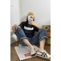 ราคา สไตล์แฟชั่นอินเทรนด์ใหม่ที่สวยงามอินเทรนด์เรียบง่าย Supreme Homerun พิมพ์ลําลองเสื้อยืดคอกลมแขนสั้น Unisex TDKR5R (57557149420)