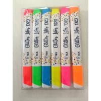 ราคา TEX ปากกาเน้นข้อความ Glitter Liter คละสี(แพ็ค 6 ด้าม 1020 (25161092832)
