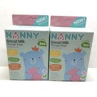ราคา ถุงเก็บน้ำนม Nanny แนนนี่ ถุงเก็บน้ำนมขนาด 5oz 60ใบ (2กล่อง) (7615950421)