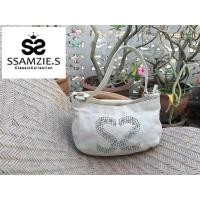 ราคา กระเป๋าหนังแท้ ssamzie หนังดีมากก กระเป๋าสวยมาก (5981587739)