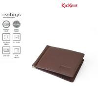 ราคา KICKERS Full Grain Cowhide คลิปเงินสองพับพร้อมกระเป๋าการ์ดภายนอก KK00-KWAA80002 (45757675839)