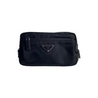 ราคา PRADA Waist Bag Belt Saffiano Nylon Leather Black Direct from Japan Secondhand (27221657994)