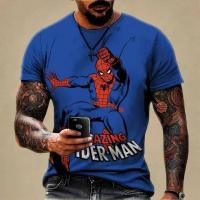 ราคา เสื้อยืดผู้ชาย Marvel Spider-Man ลายพิมพ์ 3D สไตล์ STREETWEAR สำหรับฤดูร้อน (56158488505)