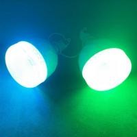 ราคา ไฟล่อหมึก กระบอกหน้าใสไฮพาวเวอร์ LED 60-80W ขั้วห้อย E27 มีรับประกันสินค้า 175-250V สีฟ้า เขียว (42522835488)