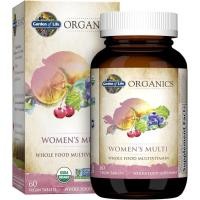 ราคา Garden of Life Organics Organic Multivitamin for Women-Womens Multi with Vitamin C, D, Folate, B6, B12, Biotin, Iron, Vegan Whole Food Vitamins for Women, Energy, Nails, 60 Tab (54809498362)