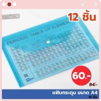 ราคา [12 ชิ้น]แฟ้มกระดุม ตรา Panda แฟ้มกระดุมพลาสติก A4 พลาสติก PP (10377123866)