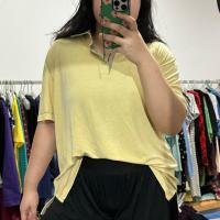 ราคา เสื้อโปโลคอตตอนสีเหลืองอ่อน(ตัดป้าย) (41705730296)