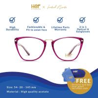 ราคา HSF แว่นกันแดดผู้หญิง Super Star Clip On (43878676076)