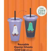 ราคา Starbucks Reuseable Hipster Ghosts Cold Cup 20 Oz (16696368164)