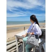 ราคา แบบใหม่ tote bag 2022 ปักชื่อได้ ผ้าแคนวาส ใส่ของได้เยอะ (16581027819)