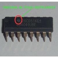 ราคา CD4049UBE ORIGINAL Texas Instrument CMOS Hex Buffer Inverting (23677233901)