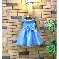 ราคา ชุดเดรสฟรุ้งฟริ้ง ไปงานเด็กสีฟ้า พร้อมส่งจากไทย (4934516566)