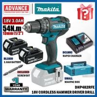 ราคา MAKITA DHP482Z / DHP482RFE 18V Cordless Hammer Drill Impact Drill 13MM (1/2") (48207027020)