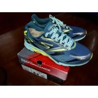 ราคา Skechers Men's Go Run 4 Navy and Lime Running Shoes (343844198)