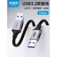 ราคา Hyperth Double-Headed usb Data Cable 3.2 Male to Male Cable Double Male 3.0 Extension Transmission Mobile Hard Disk Laptopหม้อน้ํา Set-Top Box Camera Adapter Conversion Two Interfaces (49752316317)