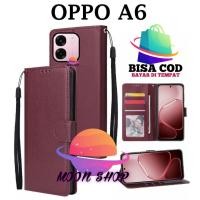 ราคา OPPO A6 FLIP LEATHER CASE PREMIUM - FLIP WALLET CASE LEATHER สําหรับ OPPO A6 - WALLET CASE | FLIP COVER หนัง | ที่ครอบหนังสือ | FLIP CASE (48055172460)