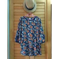 ราคา จั๊มสูทขาสั้นสีน้ำเงินลายดอกน่ารักๆ (7129250406)