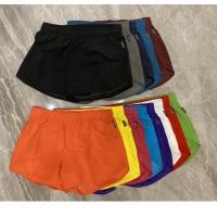 ราคา Easywears 168 Sale ถูกที่สุด กางเกงขาสั้นสีพื้น ใส่อยู่บ้าน ออกกำลัง เว้าข้าง เอวยางยืด (3441897781)