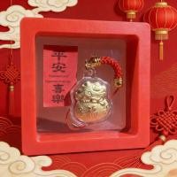 ราคา พร้อมสต็อก เร็ว การส่งสินค้า ปีเสือจี้โพนี่ทองทันทีที่อุดมไปด้วยสตริงสีแดงพวงกุญแจโซ่โทรศัพท์มือถือทองถุงโชคดีจี้ขนาดเล็กของขวัญเล็กๆ0418226 (53459033136)