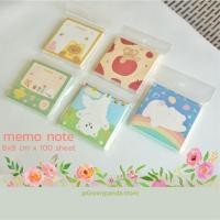 ราคา [พร้อมส่ง] กระดาษโน๊ต ลายการ์ตูนน่ารักมากๆ 100 แผ่น ไม่มีกาว (5574869408)