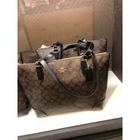 ราคา coach tote สีน้ำตาลลายซี ของแท้มือสองไม่มีตำหนิ (8596656453)
