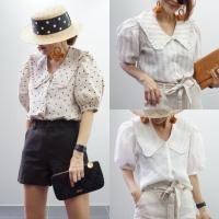 ราคา DT#เสื้อลินินแท้#เสื้อคอบัวแขนพอง#เสื้อแขนพอง#เสื้อลินิน (12561853838)
