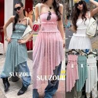 ราคา SU206-2 เกาะอก งานสม็อคทั้งตัว พิมพ์ลายดาว แต่งผ้าพริ้วเฉียงสวย ผ้าดีใส่สบาย แฟชั่นเกาหลี TAG MM Fish (58159740464)