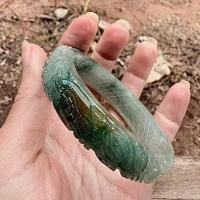 ราคา กำไลหยกพม่าแท้ JADEITE TYPE A ไซส์ 54.8 (55507130570)