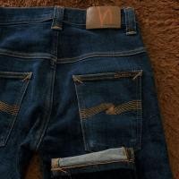 ราคา Nudie Jeans Thin Finn Dry Twill Skinny Slim Denim Pants กางเกง (27381280353)
