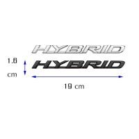 ราคา โลโก้ตัวอักษร ไฮบริด โตโยต้า ตัวเอียง งานพลาสติก hybrid Toyota Prius Camry Crown Auris Rav4 Tailgate emblem logo (15448836896)