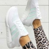ราคา พร้อมส่ง ♥️ของแท้♥️ ADIDAS Swift Run W สีขาว-แถบเขียวมิ้นท์ (1854817834)