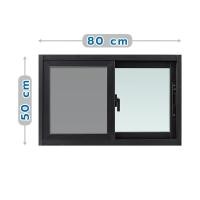 ราคา WINDOW ASIA หน้าต่างบานเลื่อน อะลูมิเนียม S-S มุ้ง F10 80X50 ซม.สีดำ จัดส่งโดย HomePro (40905154798)