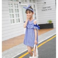 ราคา 200 : เสื้อผ้าเด็ก พร้อมส่ง - เดรส เด็กผู้หญิง สีฟ้า ( แฟชั่นสไตล์เกาหลี ญี่ปุ่น เด็กเล็ก เด็กโต ) (3947207554)