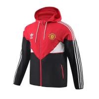 ราคา 2023 ใหม่สไตล์ฤดูใบไม้ร่วงฤดูหนาวแจ็คเก็ตแมนเชสเตอร์ สห เสื้อกันลมกีฬาเสื้อกันลมแมนยูสีแดงสีดําชุดทีมชุดฟุตบอล (53459691018)