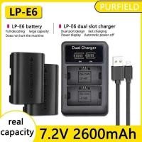 ราคา C PURFIELD 2600Mah 7.2V Lp-E6 LP E6 E6n Battery + LED Dual Charger For Canon EOS 5Ds R 5D Mark II 5 (26444507791)
