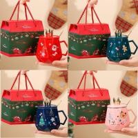 ราคา กิ๊ฟเซ็ต แก้วกาแฟฝามงกุฎ +ช้อนพร้อมกล่องของขวัญ ของขวัญคริสมาสต์ปีใหม่ (43376175424)