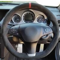 ราคา ி สำหรับ Mercedes Benz C63 Sl65 Slk55 AMG R230 C219 W204 W212 2008-2015 มือหนังนิ (27516470514)